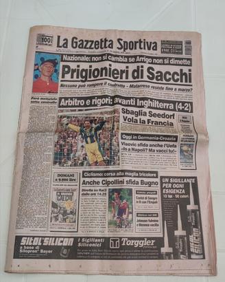Originale La Gazzetta dello Sport 23 giugno 1996