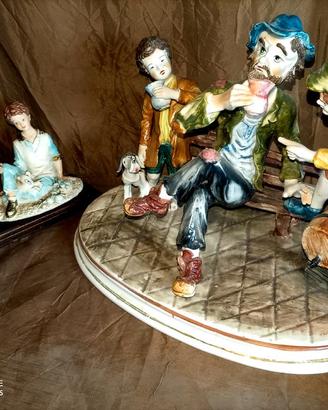 ceramica raffigurante bevitori + omaggio