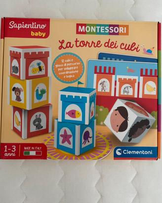Gioco La torre dei cubi Montessori