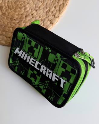Astuccio Minecraft 3 zip 3 scomparti usato
