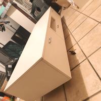 Mobile TV bianco in legno robusto