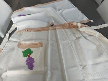 grembiale e asciugapiatti 