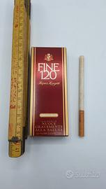 Fine 120 raro pacchetto sigarette vuoto 1995.