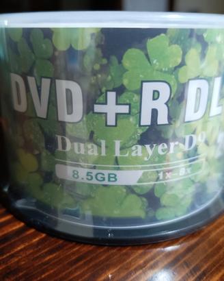  50 suporti dvd vergine dual layer da 8.5 gb.