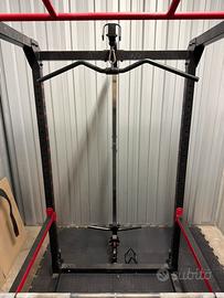 Rack palestra con cavo alto e basso