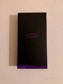 Powerbank Lisen 10000 mha ultraslim grigio