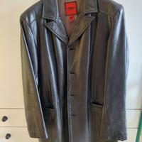 Bomboogie Cappotto in vera pelle nero