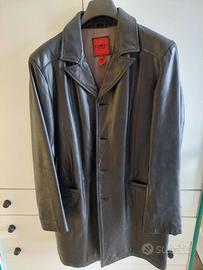 Bomboogie Cappotto in vera pelle nero