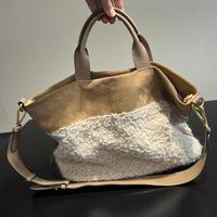 Borsa Gianni Chiarini teddy beige con tracolla
