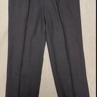 pantaloni da abito burberry grigio scuro