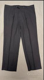 pantaloni da abito burberry grigio scuro