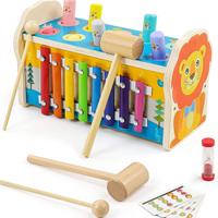 NUOVO Giocattolo bambini Montessori Legno 2-4 Anni