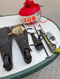 attrezzature pesca sub