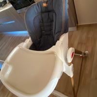 Seggiolone pappa baciuzzi con seduta in jeans