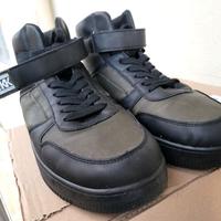 STIVALETTI MODA UOMO  ANTIPIOGGIA TG 44 NERO VERDE