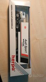 Camion Herpa low loader MAN 1:87 HO Audi sport