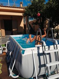 Intex Piscina Prisma Frame (488x244x100) + pompa