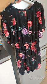 tutina corta con pantaloncino tg 40 Bershka 