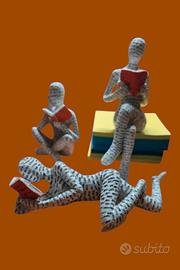 3 Statuine moderne in resina. Nuove!