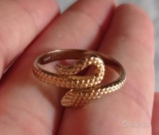 Anello serpente in acciaio 