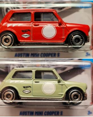 Set Mini Cooper Hot Wheels