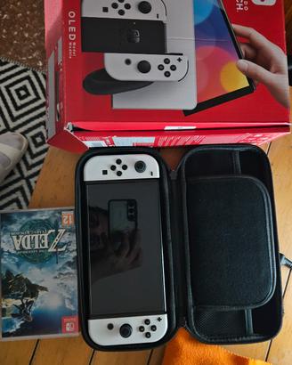 Switch OLED bianca NUOVA + Zelda Tears of kingdom