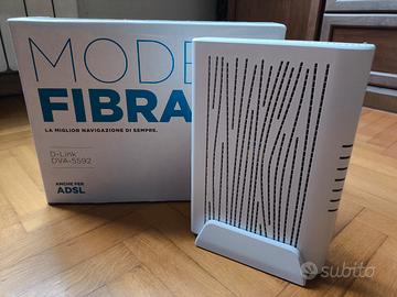 Modem Fibra D-Link DVA-5592 + GPON Technicolor AFM