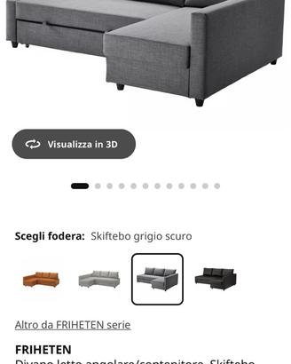 DIVANO LETTO CONTENITORE MODELLO L