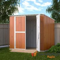 Casetta in lamiera box Acciaio 231x175 fin legno