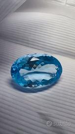 Topazio blu pietra 17, 98 ct naturale 