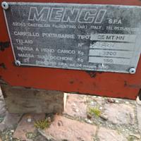 carrello porta barra per trattore 