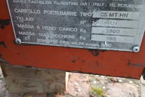 carrello porta barra per trattore 