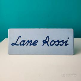 Cartonato Pubblicitario Lane Rossi 
