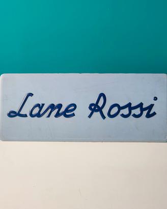 Cartonato Pubblicitario Lane Rossi 