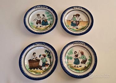 Piatti Porcellana Nove di Bassano, 4 Stagioni