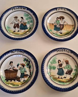 Piatti Porcellana Nove di Bassano, 4 Stagioni