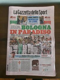 gazzetta dello sport Bologna coppa Italia nuovo