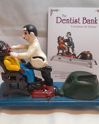 SALVADANAIO SEDIA DENTISTA MECCANICO GHISA FERRO