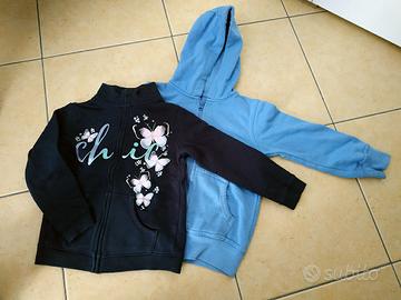 Felpe bambina. tg. 4/5 anni