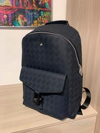 Zaino Montblanc in pelle Blue