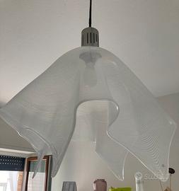 Lampadario bianco/trasparente