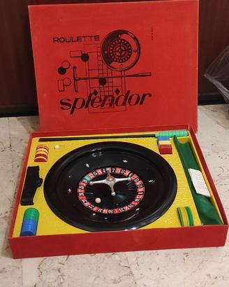 Roulette Splendor gioco da tavolo anni 80 vintage