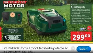 Robot tagliaerba Parkside di LIDL