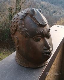Testa in bronzo Oba Bini