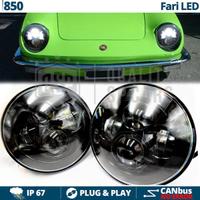 2 FARI LED Anteriori 7 Pollici PER FIAT 850 6500K