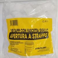Tappo con fascetta apertura a strappo 100 PZ