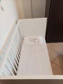 Lettino culla Ikea Stuva  60 x 120 + materasso