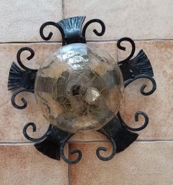 Applique in ferro battuto da esterno