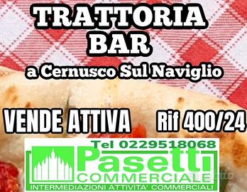 BAR TRATTORIA in piazza centrale di Cernusco s/N