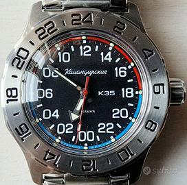 Vostok Komandirskie 24h 35083A 35085A automatico